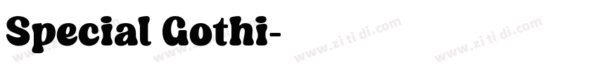 Special Gothi字体转换
